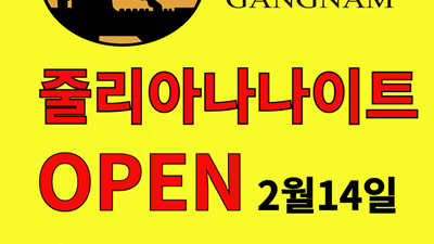 강남줄리아나나이트 오픈 소식 & 재미있게 즐기는 방법 총정리